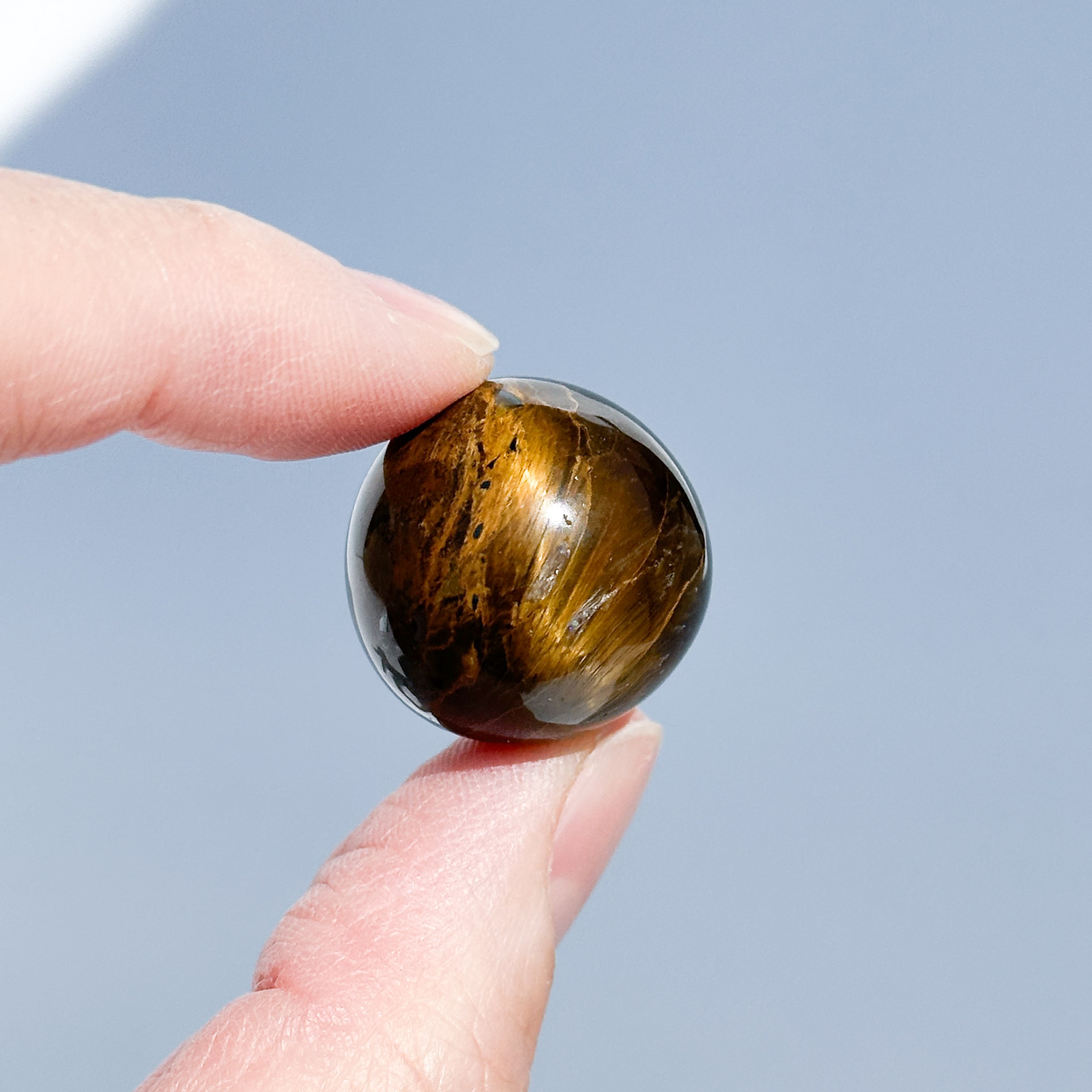 タイガーアイ スフィア（丸玉）31◇ Tiger's eye ◇天然石・鉱物