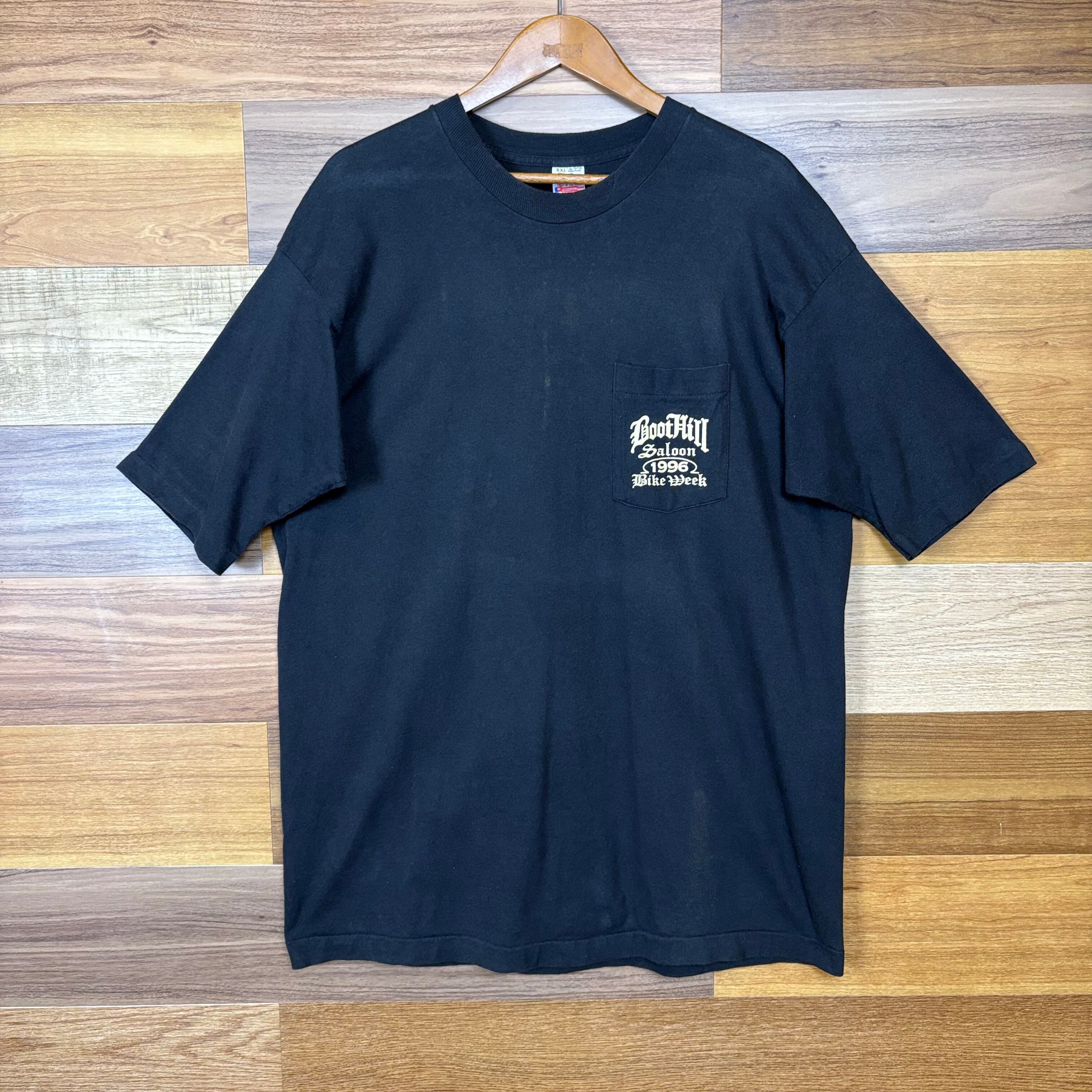 古着通販】USA製 90s BOOT HILL BIKE WEE 1996 ポケット付き T