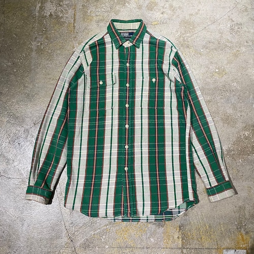 POLO RALPHLAUREN 90s CHECK FLANNEL SHIRT