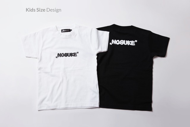 【Kids】“NOSUKE” Logo Front/Back Print T-shirt