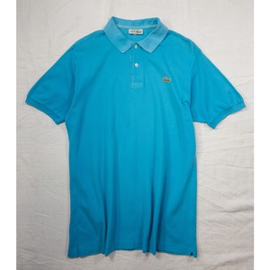 【1970s】"French LACOSTE", Blue Polo Shirt, Size 6