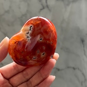 カーネリアンハート*0502*天然石インテリア*置き物