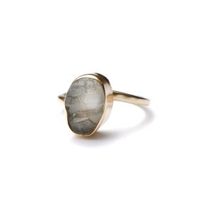 ROUGH STONE RING GOLD 022