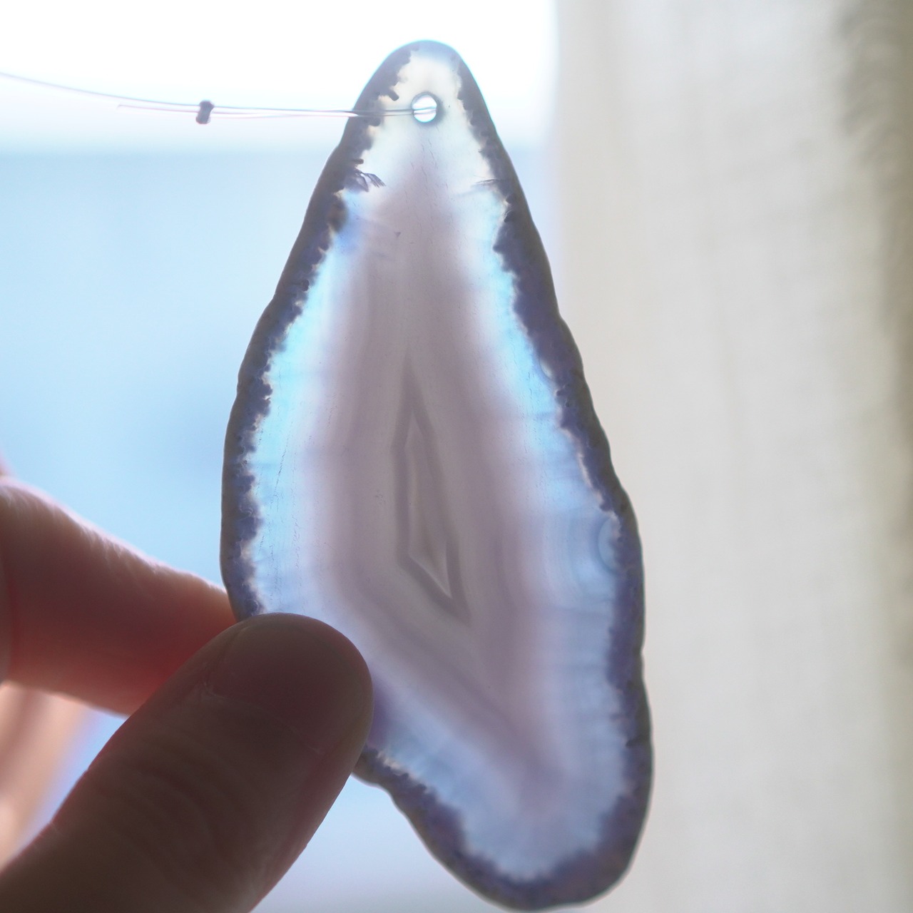 Rainbow Drops 04 - アゲートヒーリングチャイム / Agate Sun Catcher Wind Chime 157