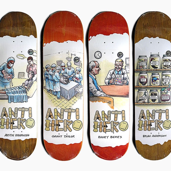 ANTIHERO MEDICINE PRO DECK アンタイヒーロー スケートボード デッキ ...