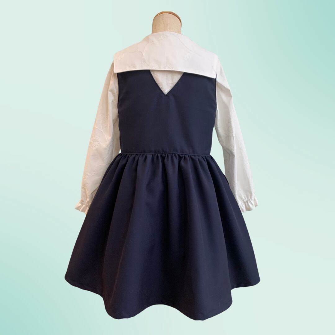 型紙 キッズジャンパースカート130サイズ MK-003-130D Tiny Wardrobe