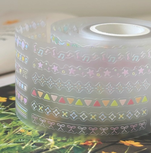 新作☆ SF11｜Springforth【彩色幻想】 型抜き  グリッター PETテープ