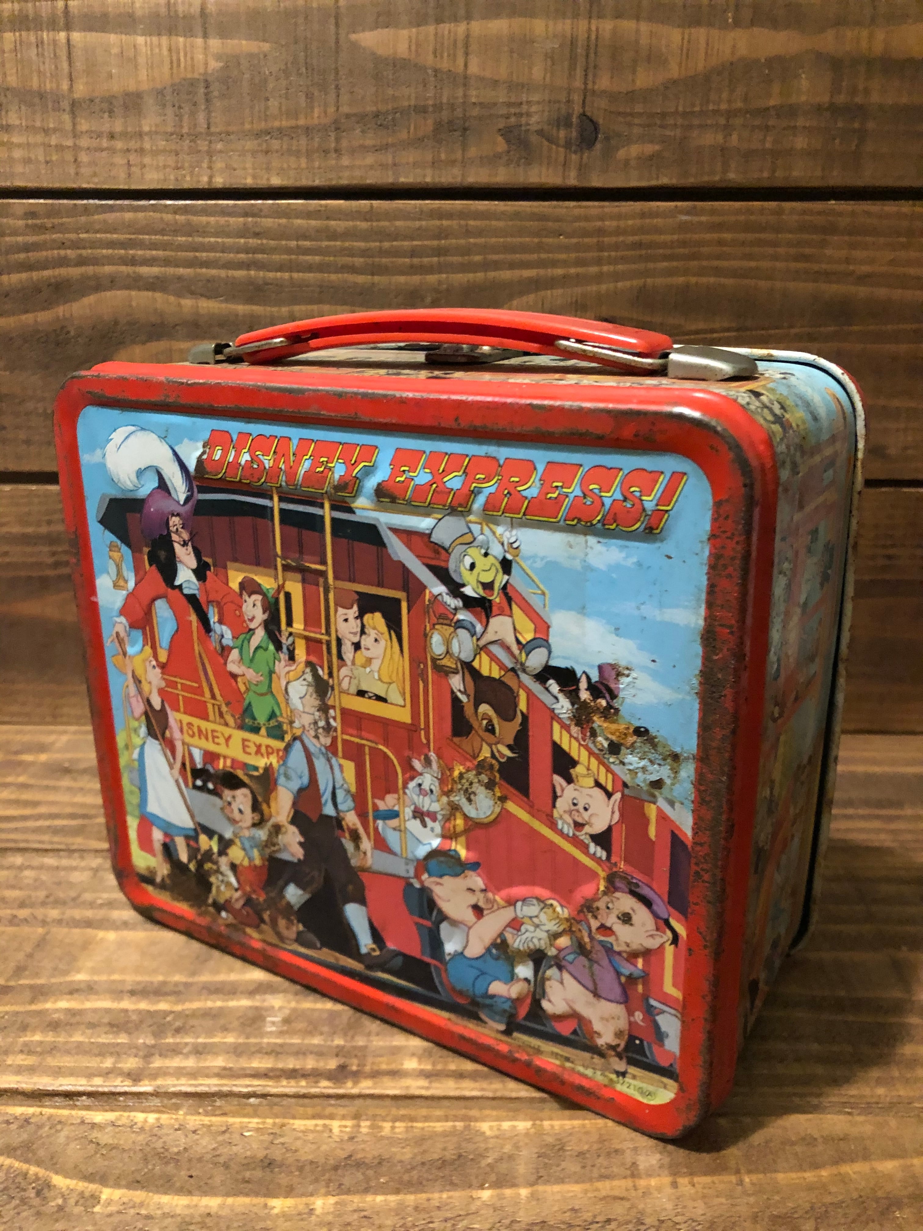 Disney Lunch Box ''Disney Express''/ディズニー ミッキーマウス ランチボックス 水筒 70's ビンテージ |  MOTORROCK KUSTOMSHOP ”FU’Z KORNER” powered by BASE