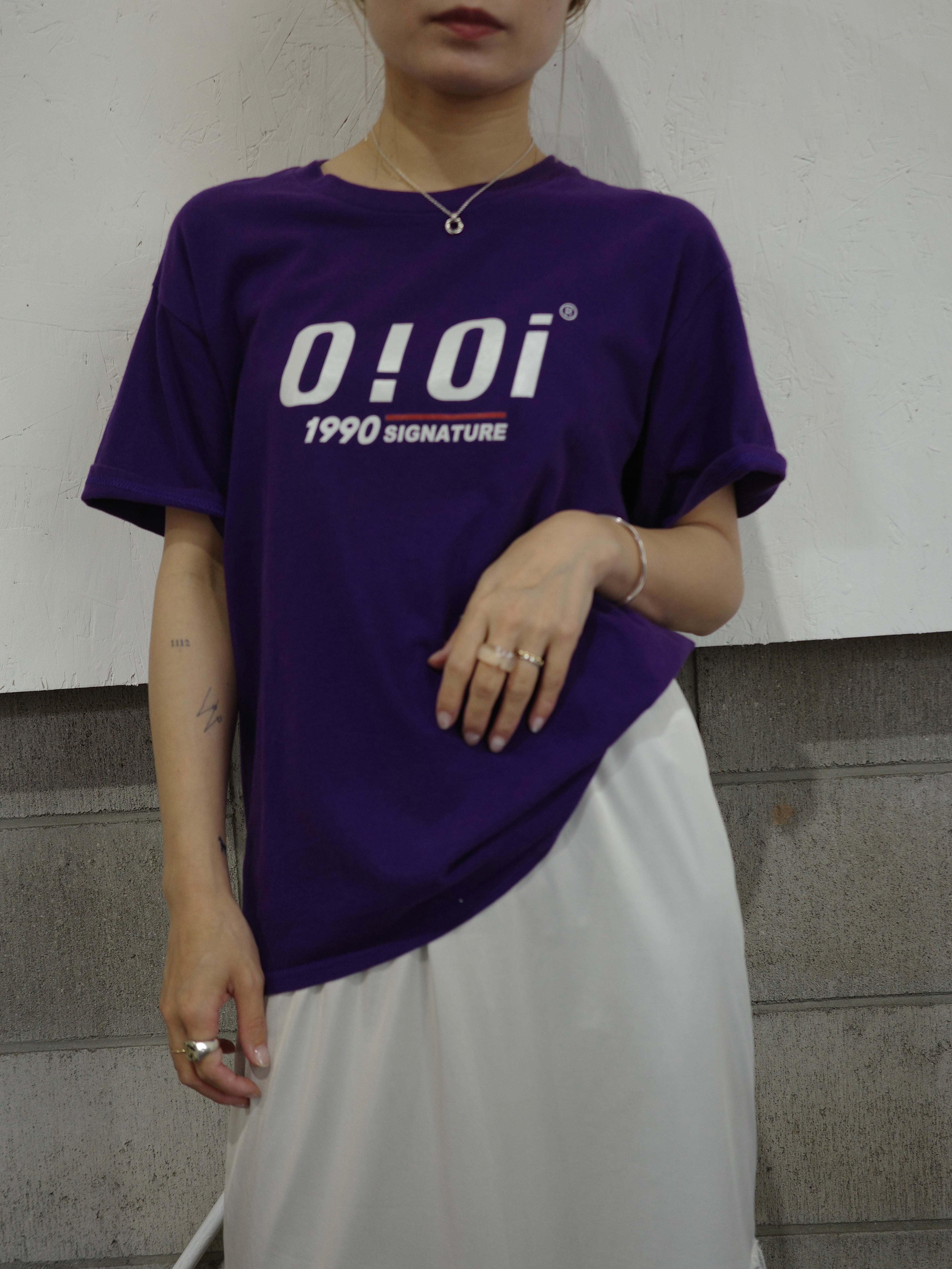 <vintage>”O!Oi”purple Tshirt