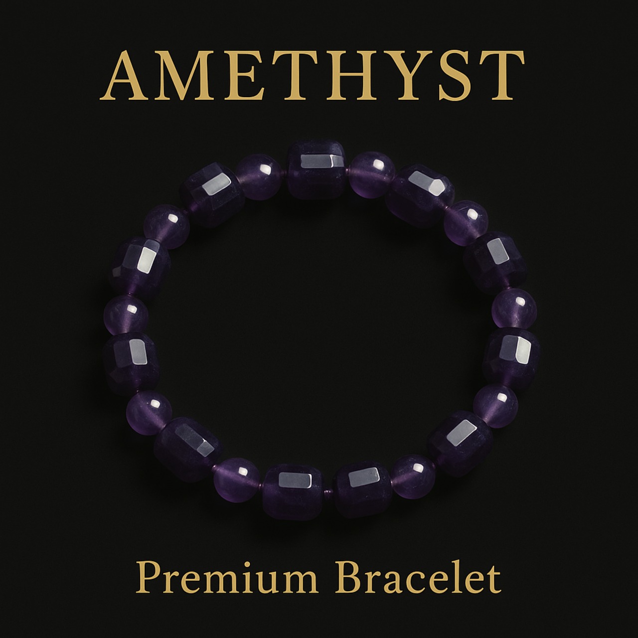 静寂の紫が導く癒しと高次の気づき|MIKI-JEWELRY アメジストプレミアムブレスレット|Bracelet Type|Amethyst Premium Bracelet|