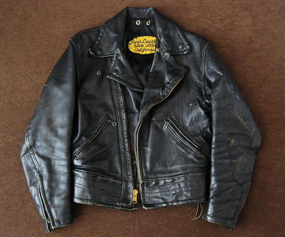 50s 60s ポリスマンジャケット cal leather ヴィンテージ