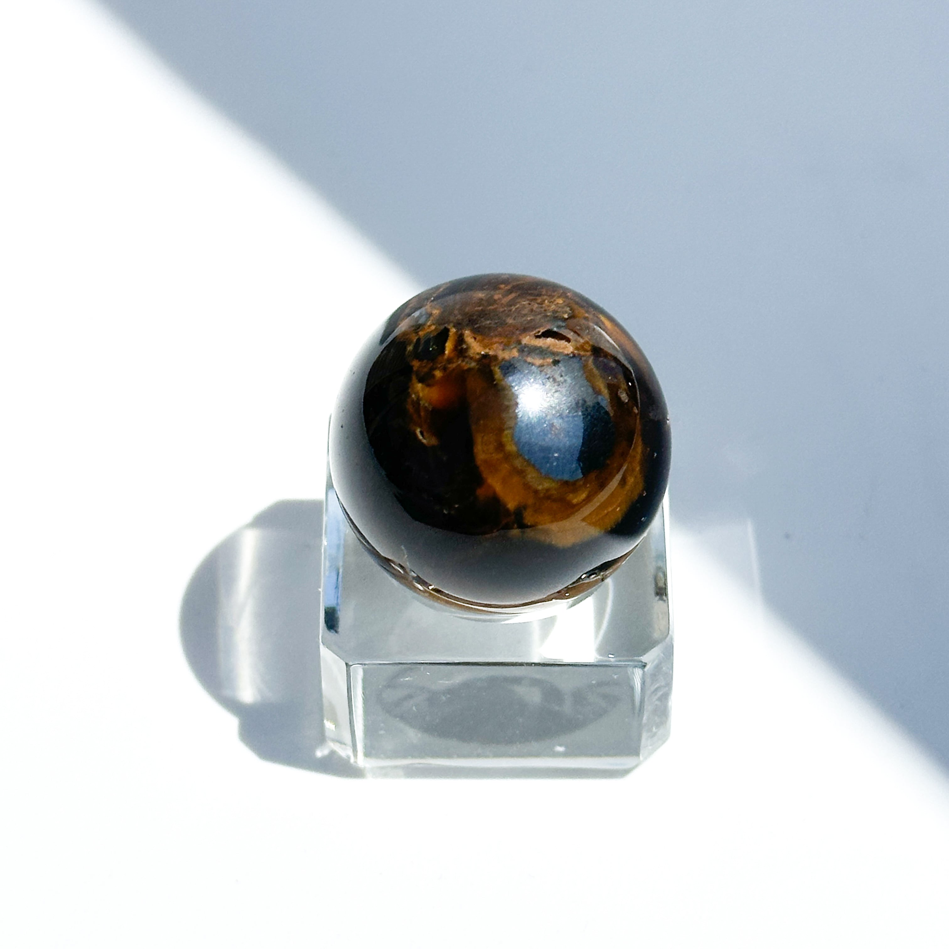タイガーアイ スフィア（丸玉）53◇ Tiger's eye ◇天然石・鉱物