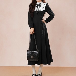 ビブヨークレースアップワンピ ・73854