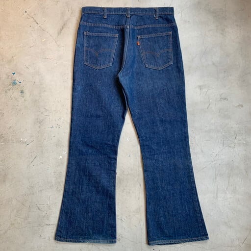 希少】70´s levis リーバイス 646 フレア ベルボトムデニムパンツ-