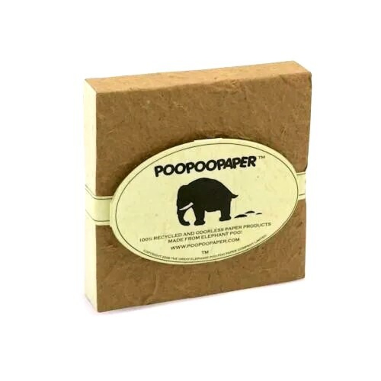 プープーペーパー ゾウのpooからできたエシカルな紙 5色のメモパッド ゾウのうんち エコ サステナブル ハンドメイド ブロックメモ の画像08