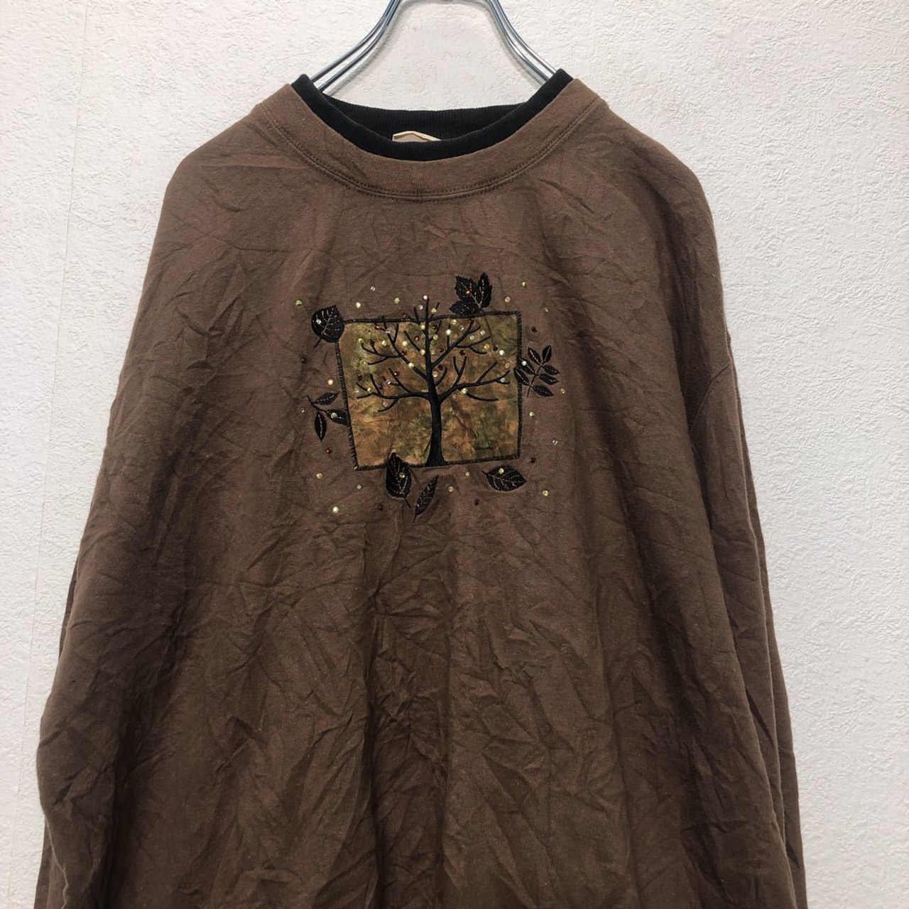 TOP STITCH ダブルカラー スウェット XLサイズ ビッグサイズ 