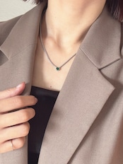 MSA green stone necklace