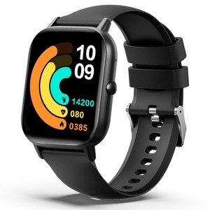 【新着特価】スマートウォッチ 2.01インチ大画面 通話機能 活動量計 腕時計 iPhone対応 アンドロイド対応 音楽コントロール 大画面 運動モード スポーツウォッチ IP67防水 SMS/Twitter/Line通知 メンズ レディース プレゼント/ギフト適用 (ブラック)