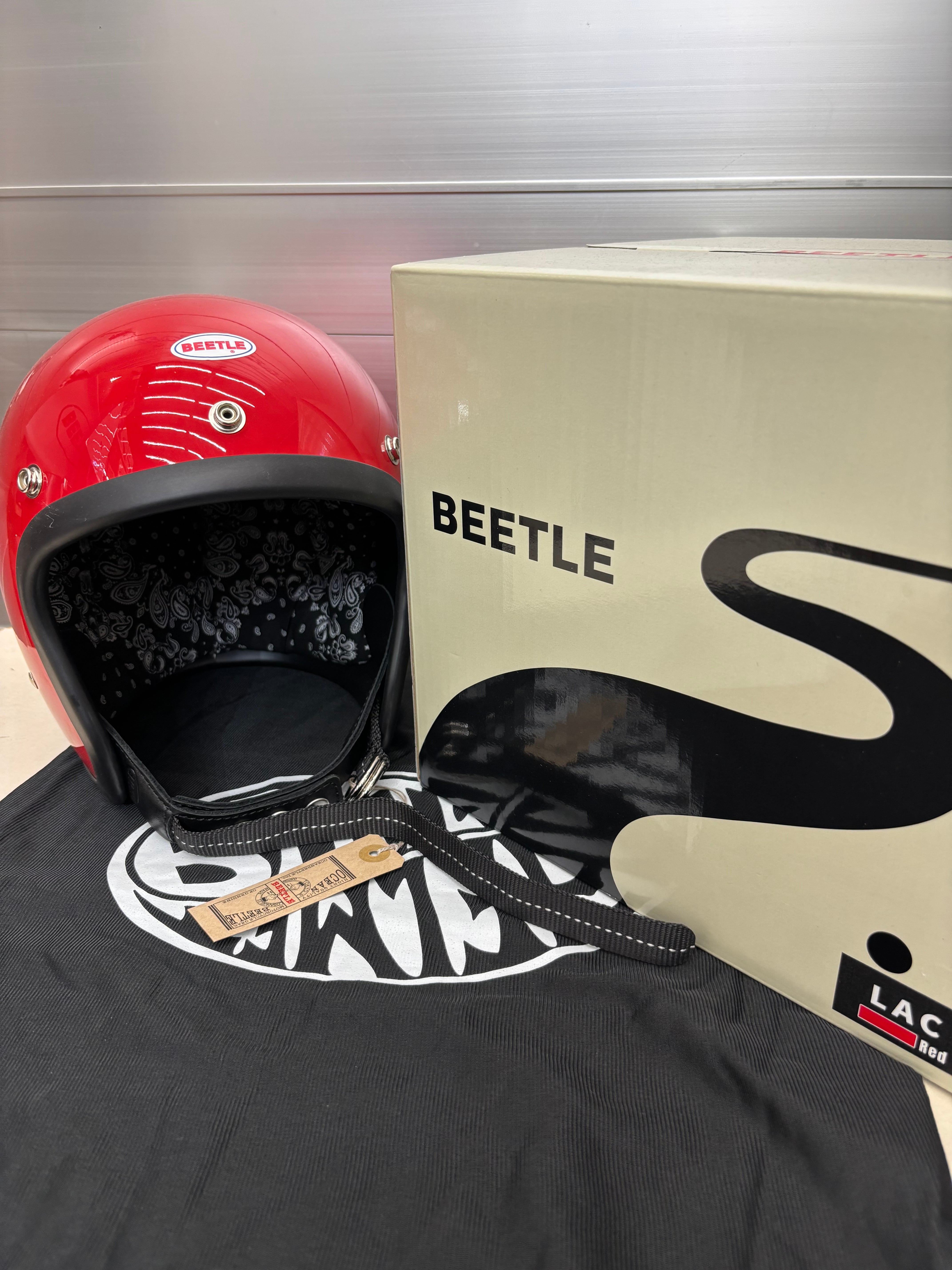 オーシャンビートル oceanbeetle LAC レッド 赤 Wストラップ 黒 各