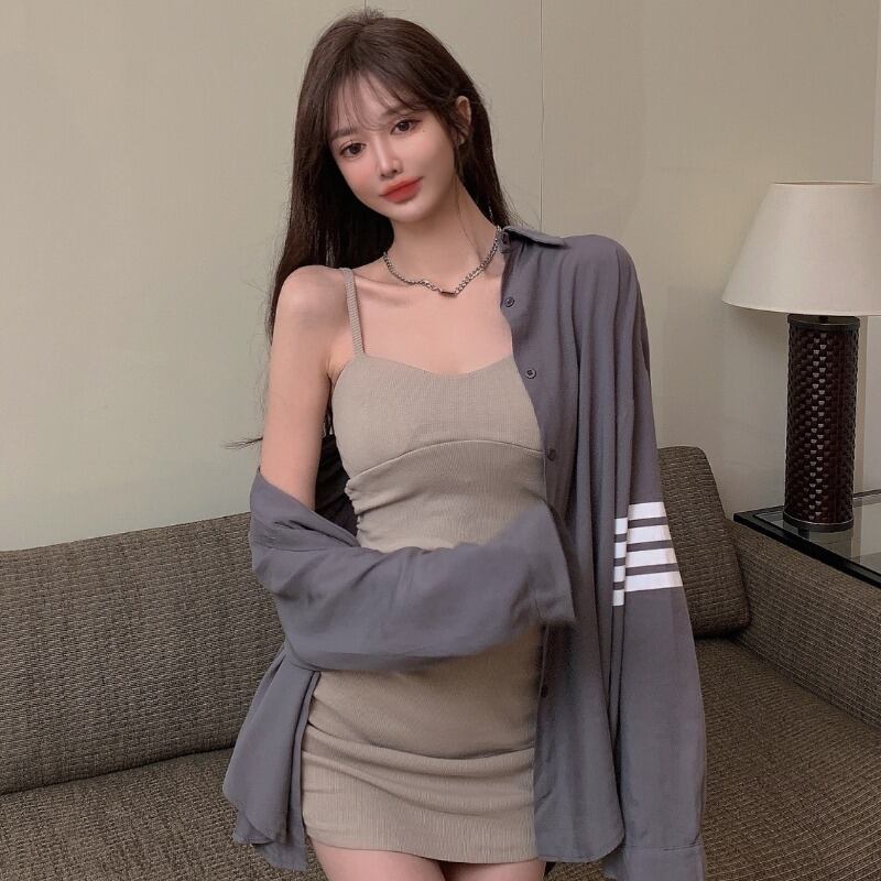 サマースリムドレス スタイルルーズシャツ ジャケット 夏物 YY-ファッション98478716782