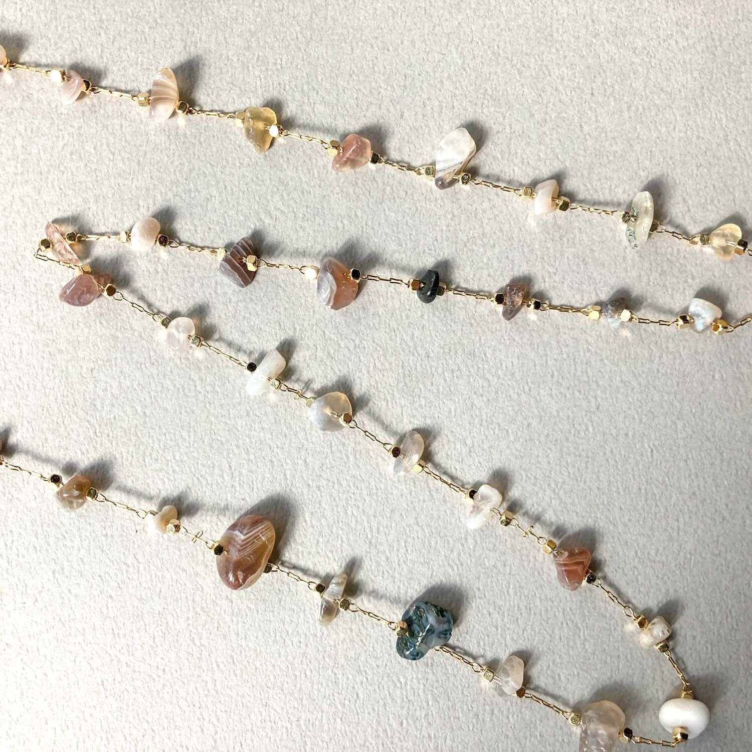 再入荷〉天然石デザインチェーン（10cm〜） | Dua-アクセサリーパーツ