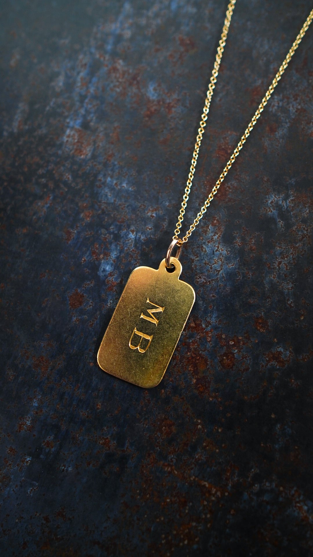 1940〜60年頃　ヴィンテージ　ドッグタグ風　ネックレス　ゴールドカラー SPECIAL / 1960s】TIFFANY&Co. ティファニー × SUCCO イエロー