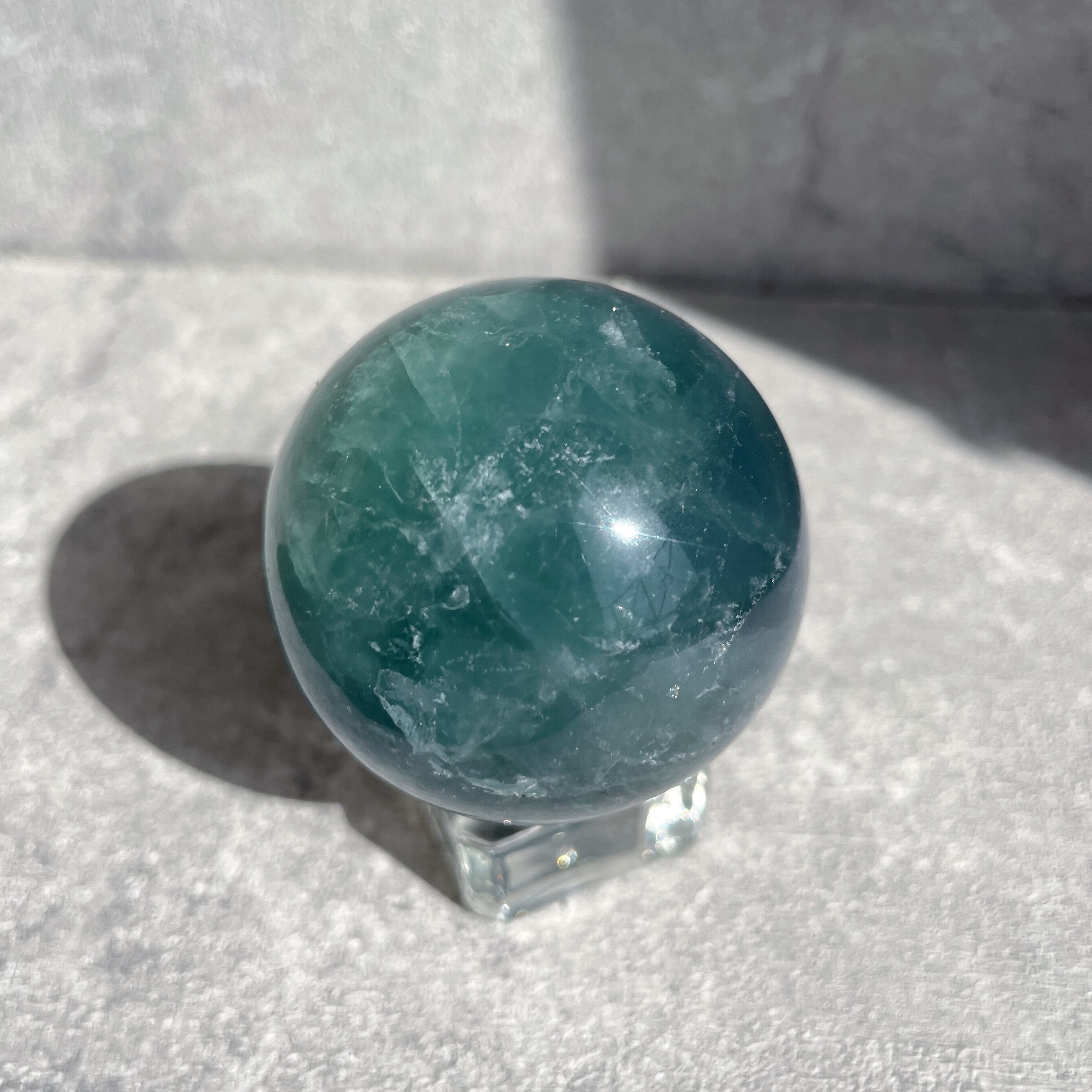 グリーンフローライト スフィア（丸玉）15◇Green Fluorite sphere