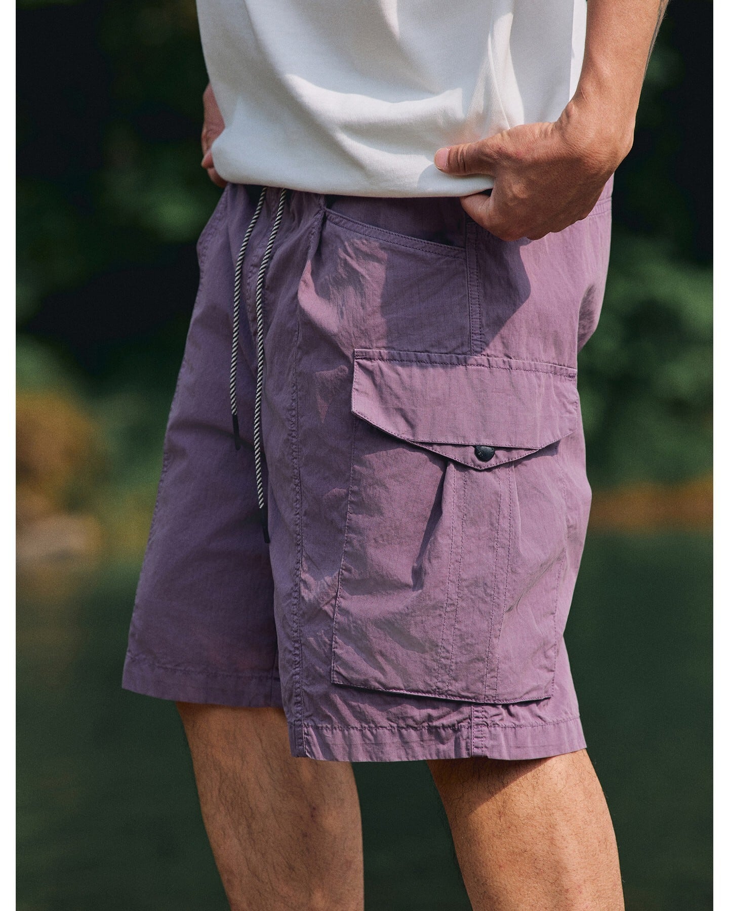 Flap Pocket Loose Fit Half-Length Shorts x01157 | XPOSE