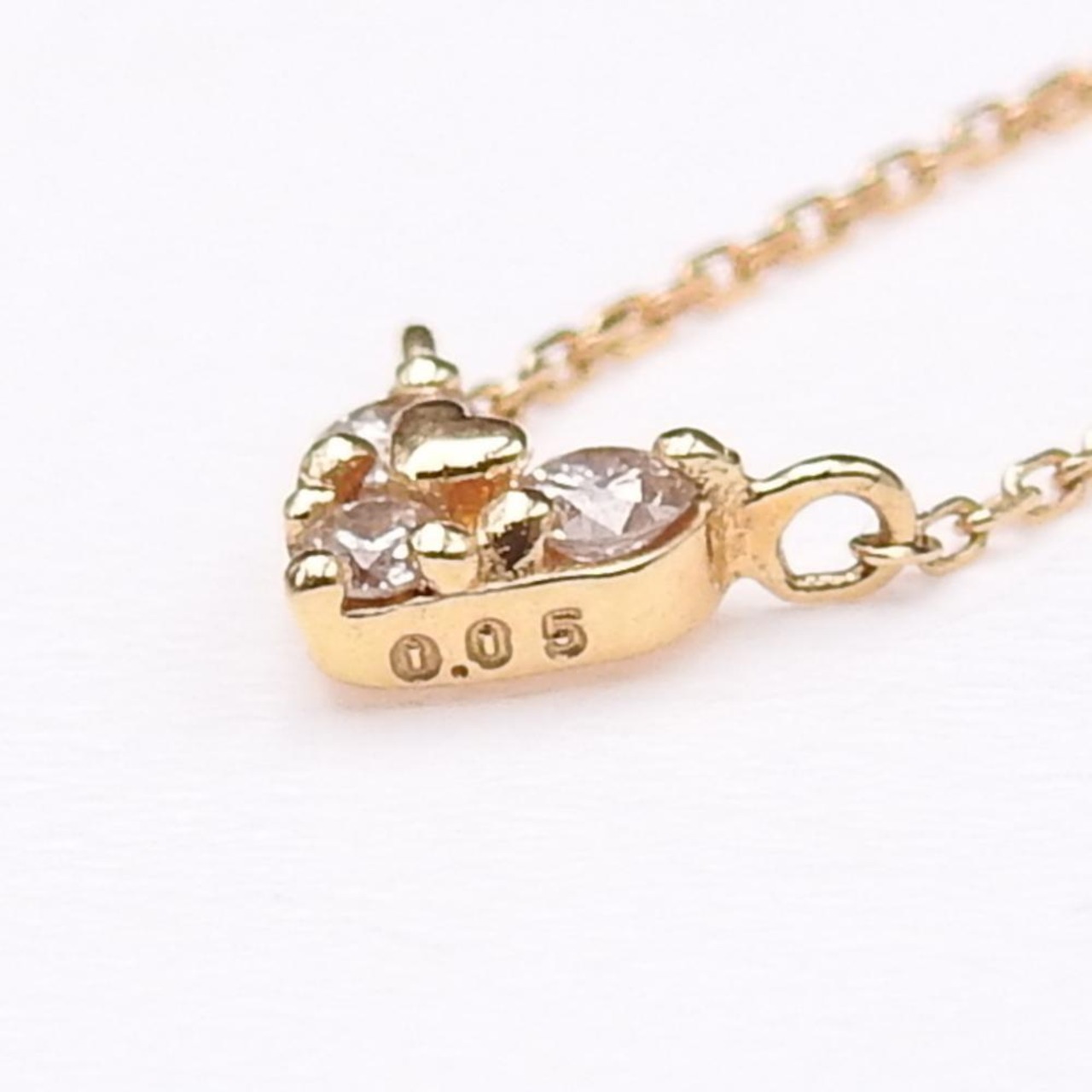K18 ダイヤモンド D 0.05 L.S刻印あり ネックレス レディース | linkbrand