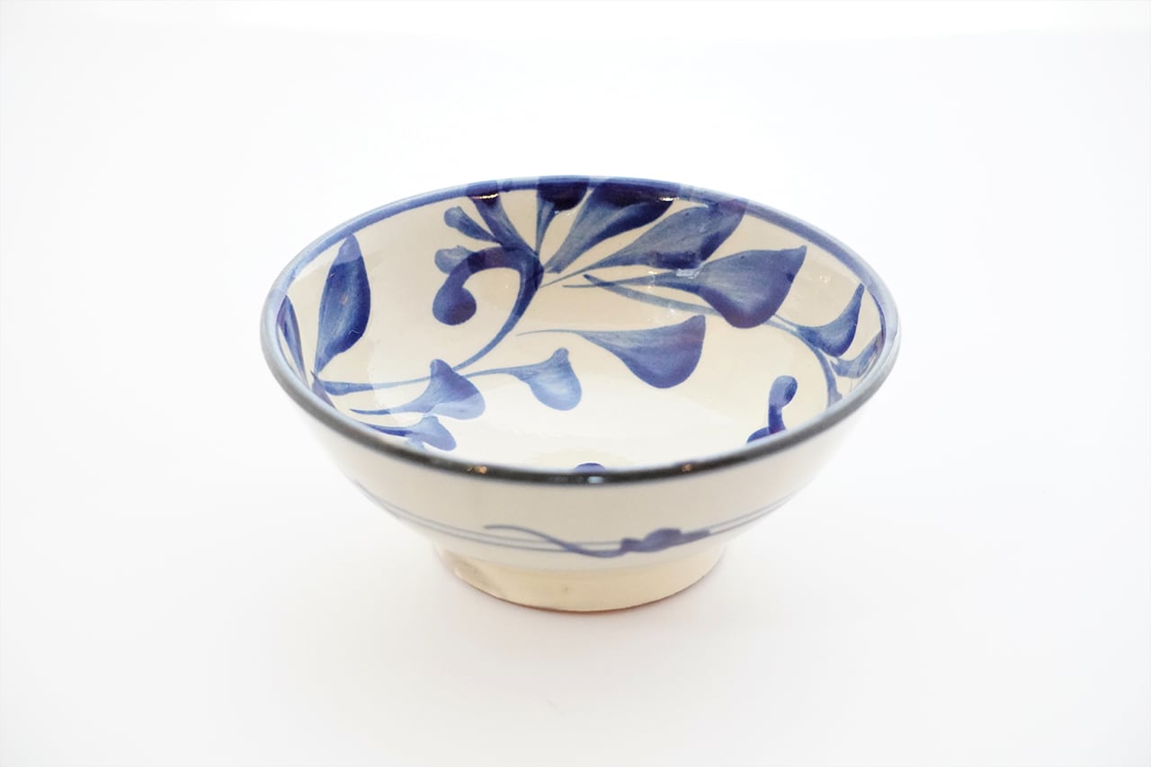 5寸鉢 コバルト唐草