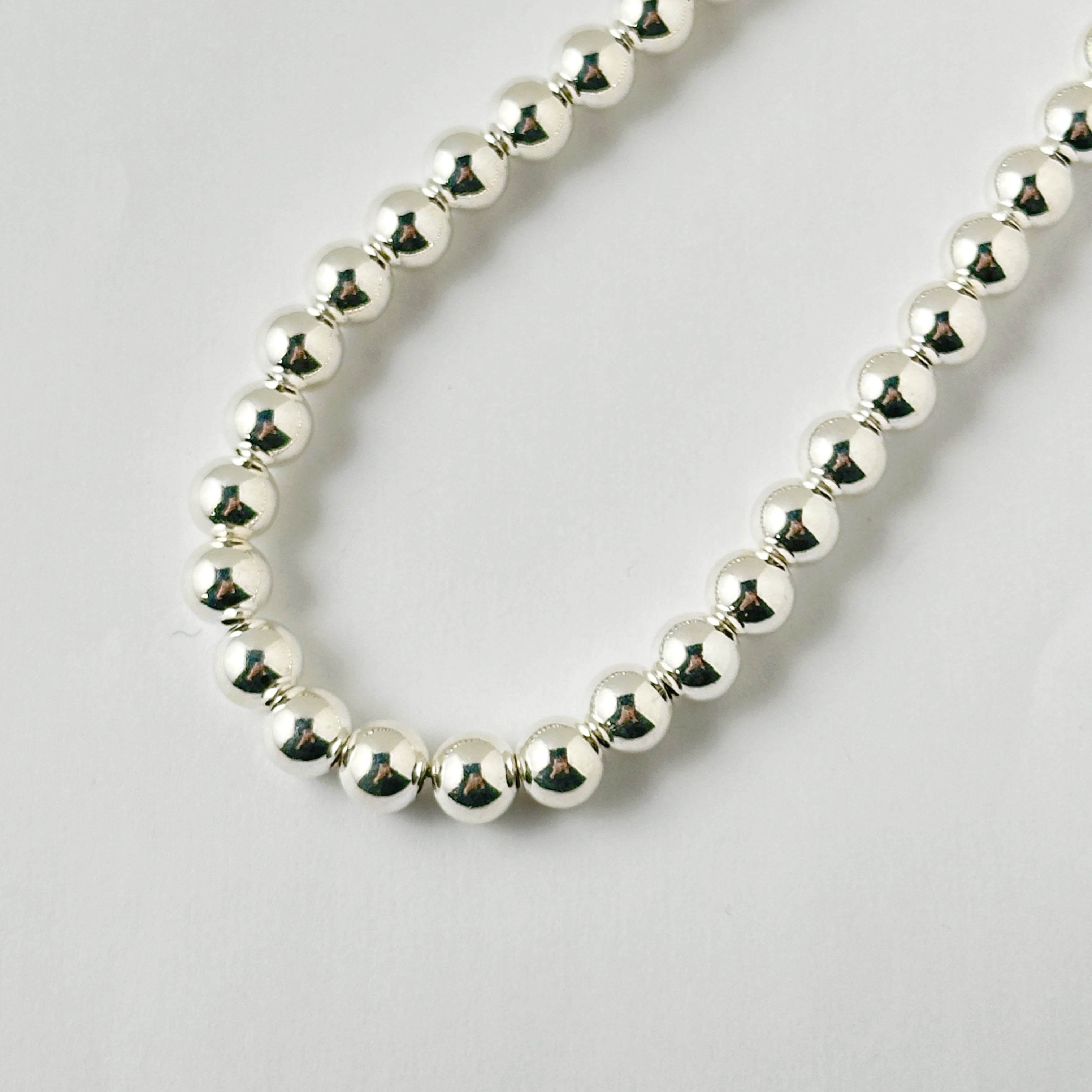 IndianJewelry ナバホパールネックレス 8mm 50cm 限定1本】ナバホパール ネックレス 丸玉 8mm 50cm シャイニー《Indian