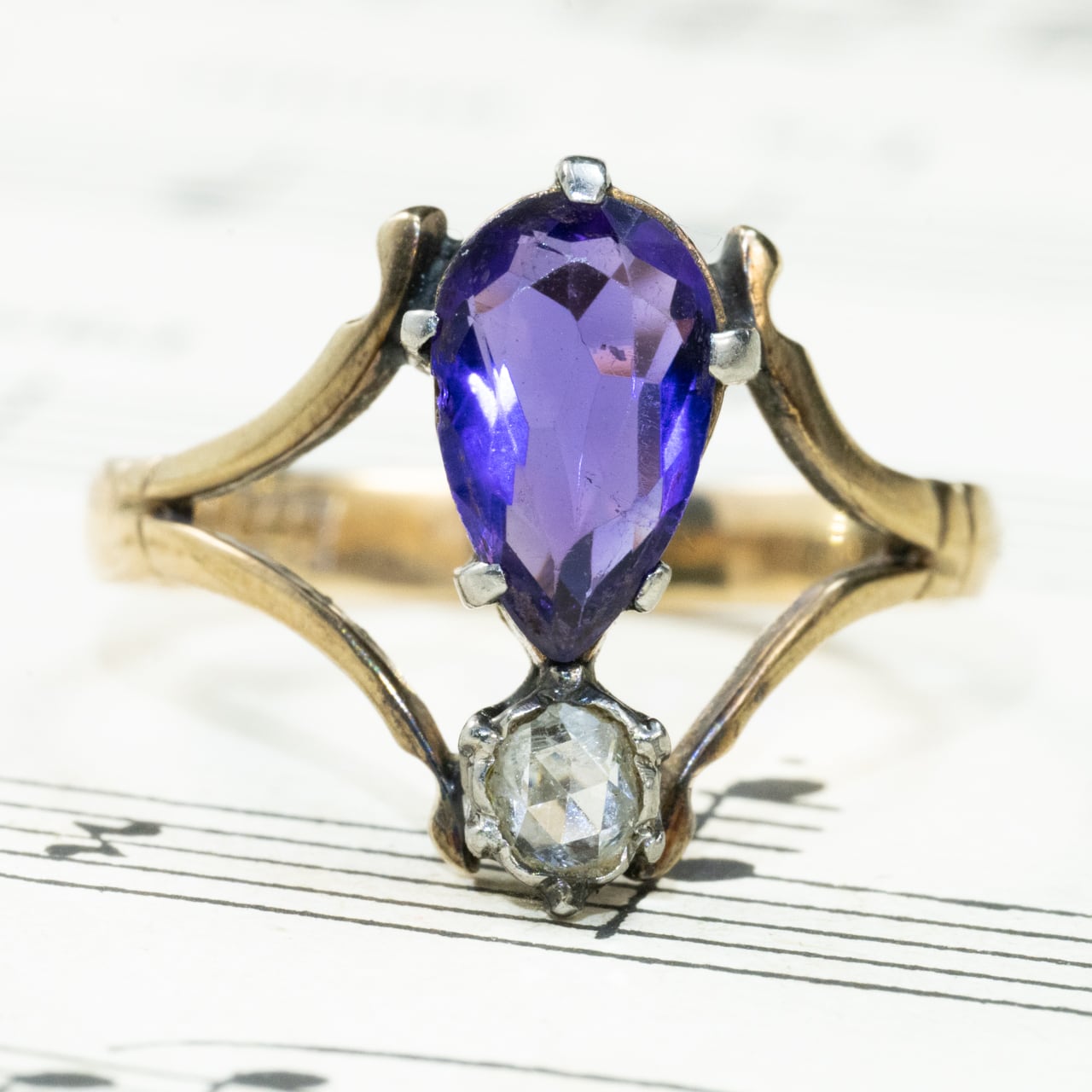 アメシスト | アンティークジュエリー デイジーリング ☆DaisyRing☆