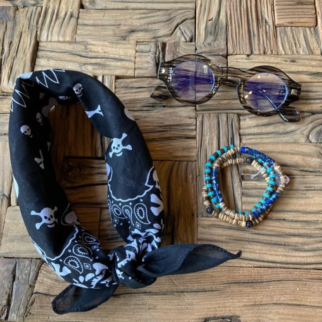 TOPANGA Accessory リベットフレームラウンドサングラス　全4色