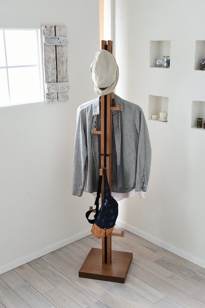 Villa Hanger Rack BR / 西海岸リゾートスタイル ヴィラ ハンガーラック / ブラウン