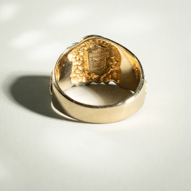 Official Harley Davidson Vintage Gold Eagle Ring