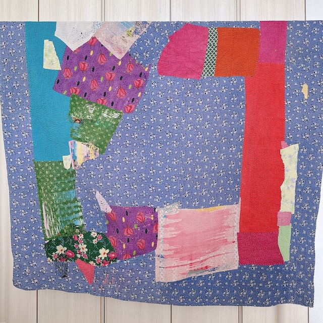 インド ヴィンテージカンタキルト VK002 | 138cm × 200cm