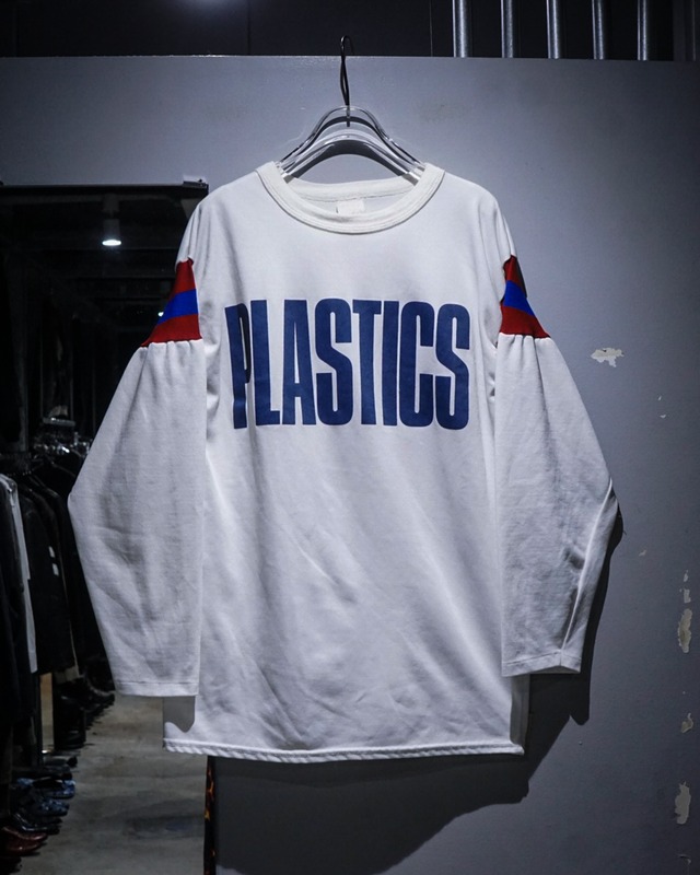 【add (C) vintage】70's “PLASTICS” Graphic Vintage Game Shirt