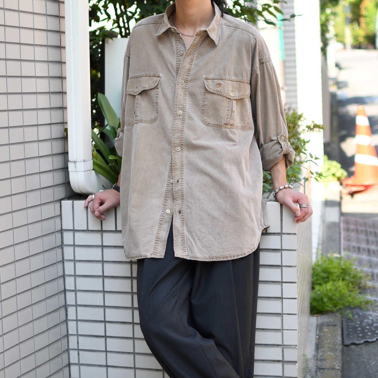 Jack Wolfskin cotton convertible shirt