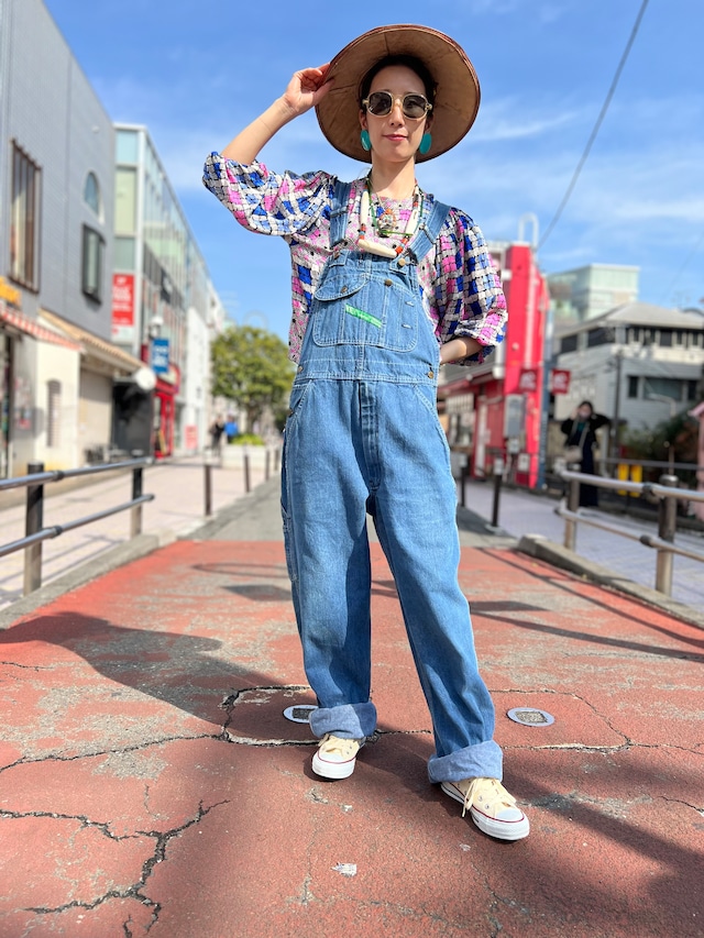 Vintage "KEY"denim salopette ( ヴィンテージ デニム サロペット )