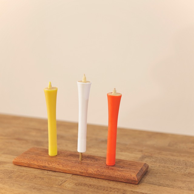 米ぬか蝋 和ろうそく5号×3