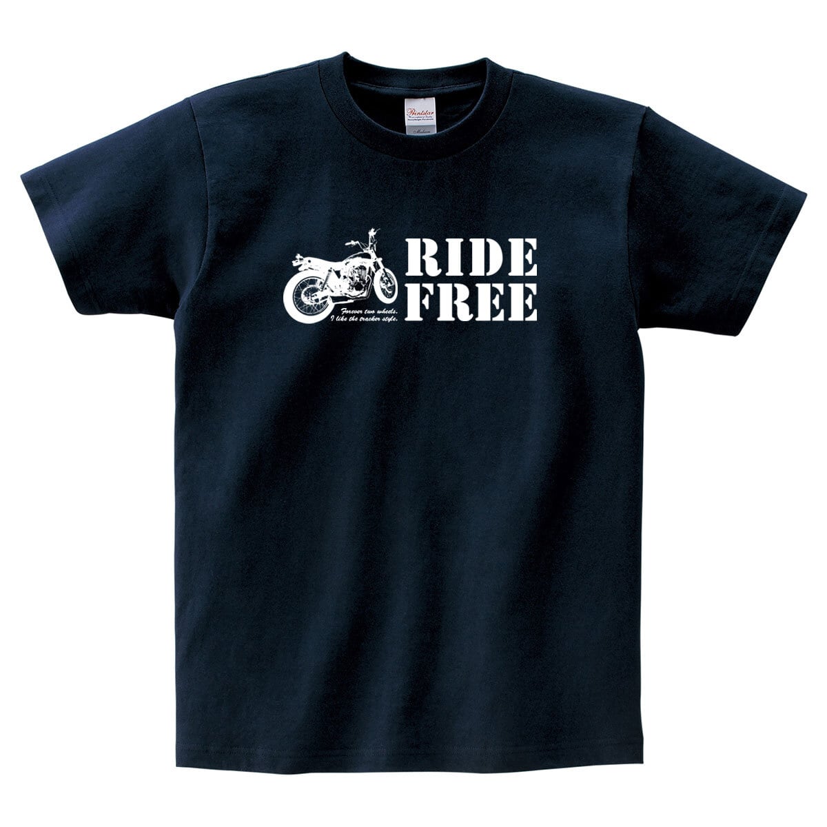 RIDE FREE Tシャツ bk01 トラッカースタイル ライダー バイク