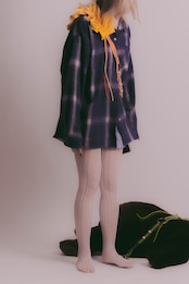 bi-tone frill strap Orange×Yellow