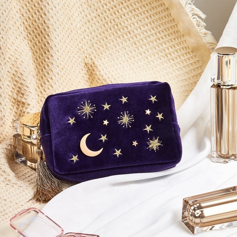 夜空の星月・スクエアポーチ(全4色) | 【星の専門店☆通販サイト】《ま