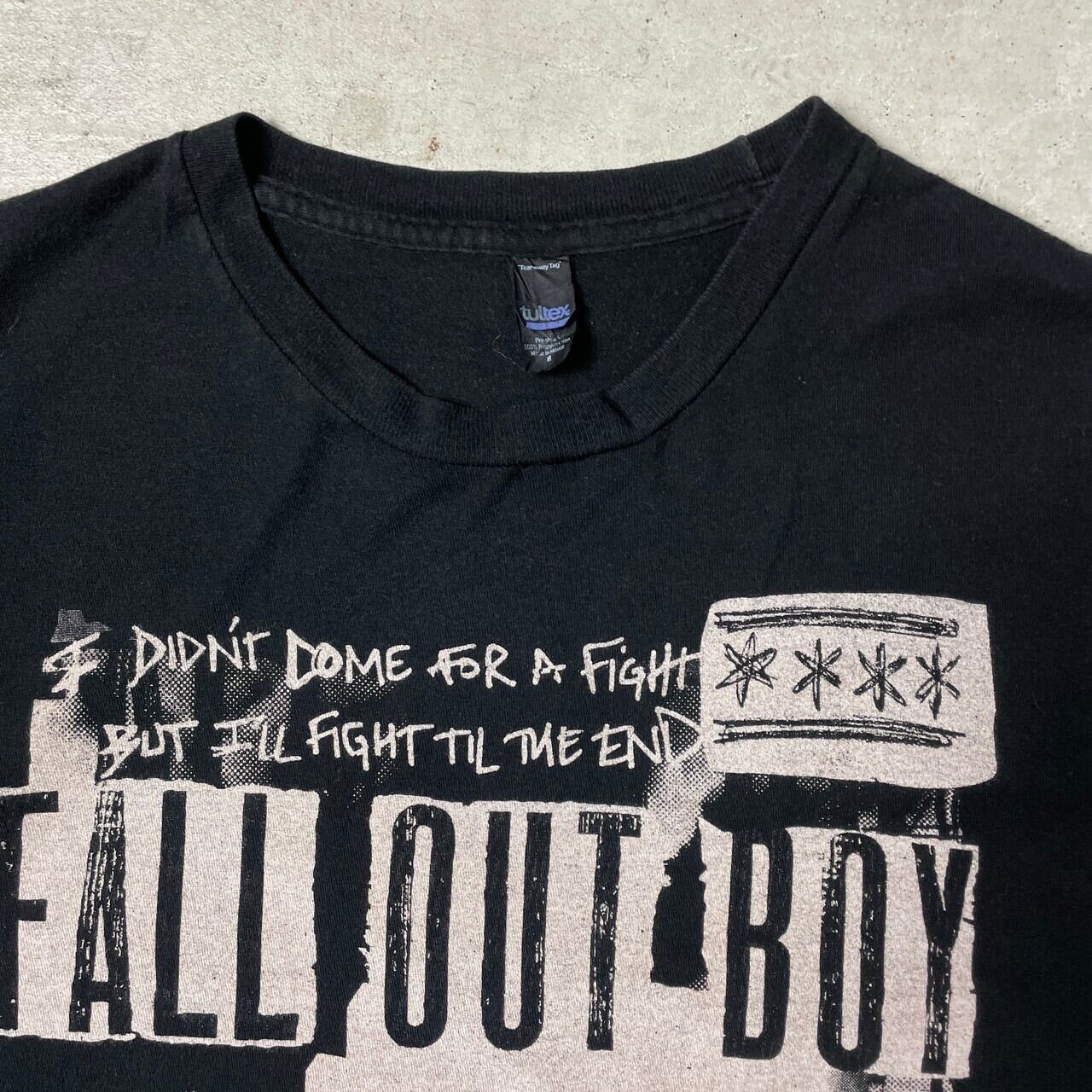 FALL OUT BOY バンドTシャツ メンズM 古着 ツアー ブラック 黒 バンT 