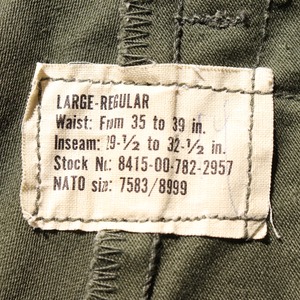Deadstock L-R 78年 M-65 カーゴパンツ 後期 米軍実物 Large Regular