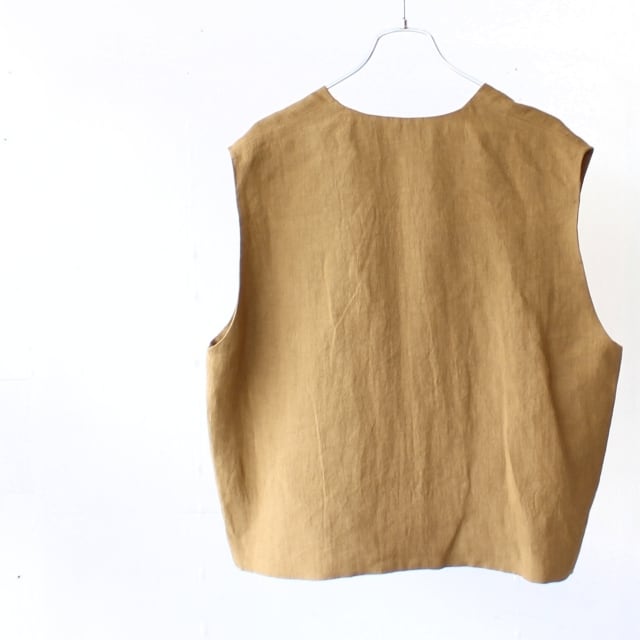 HAVERSACK リネンクロップドユーティリティベスト Linen Cropped Vest
