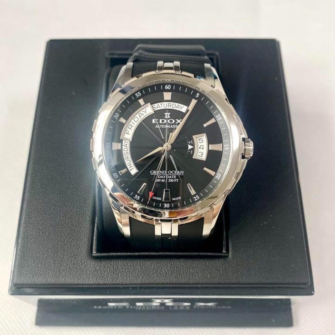 新品 レア EDOX/エドックス グランドオーシャン 自動巻き 高級メンズ 