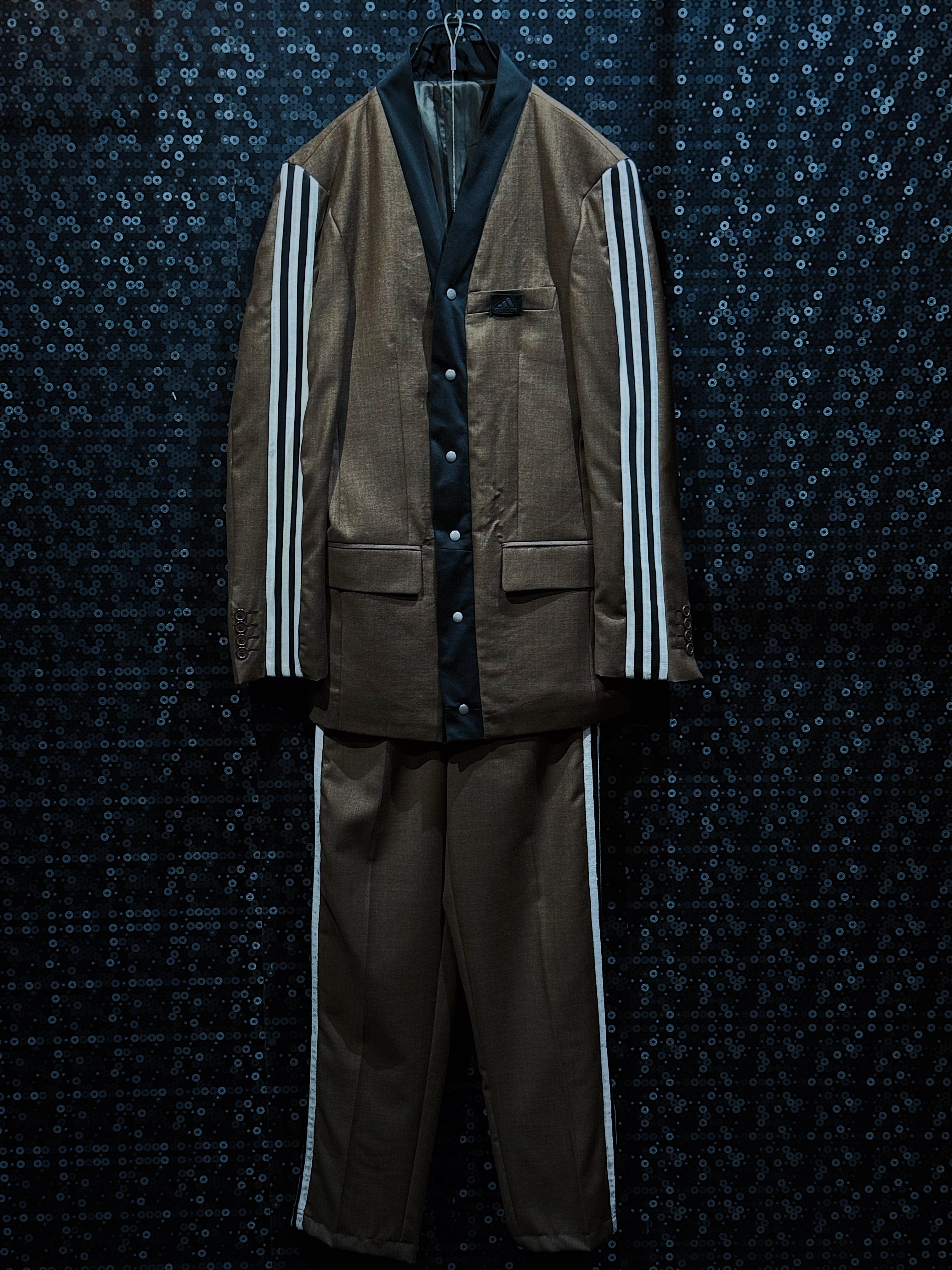 【ÆIEM】special "original re:make three stripe × vintage set up short length tailored edition
