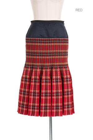 tartan check skirt