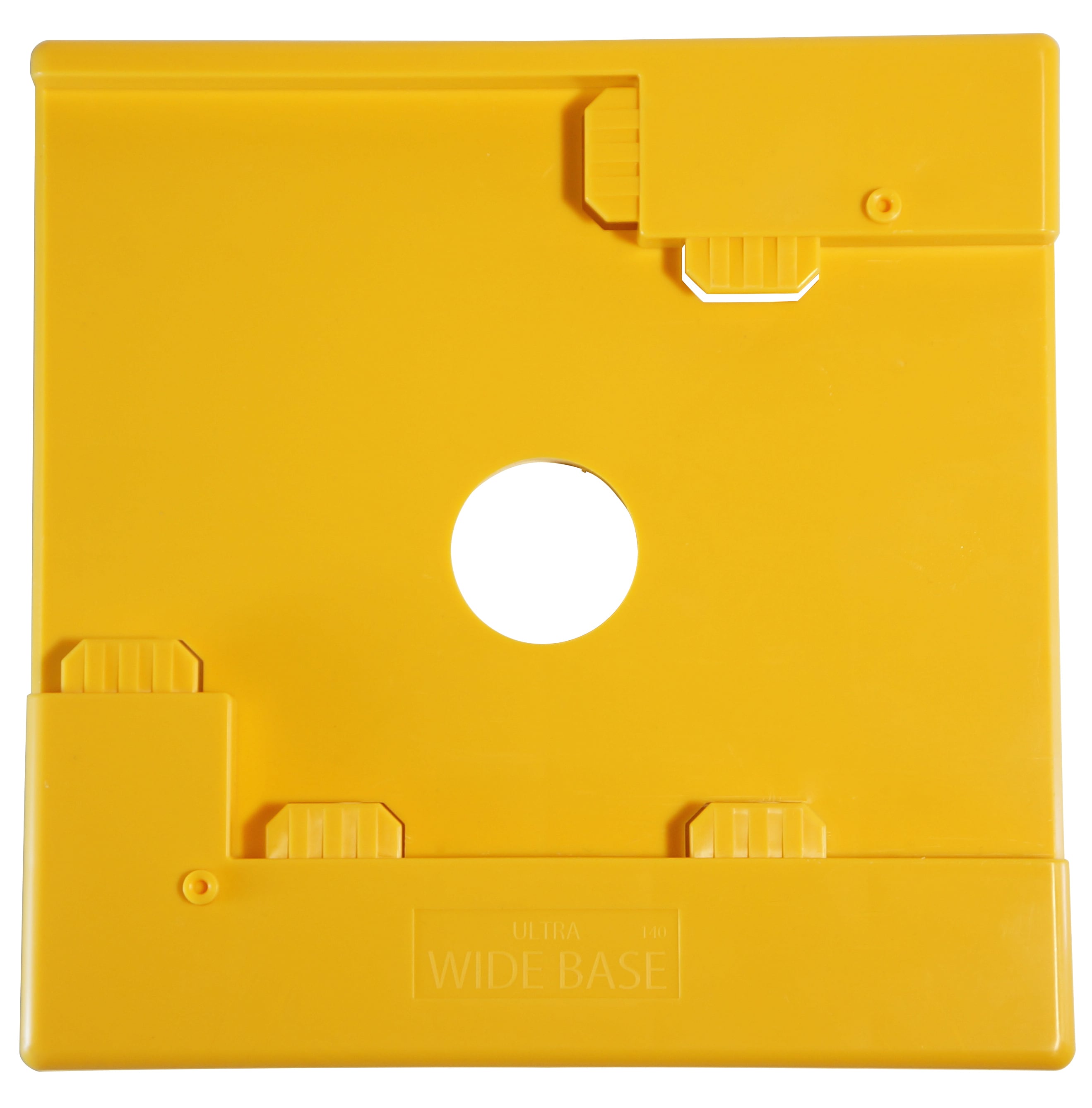 ウルトラワイドベース 120角用 黄色 樹脂製 40枚セット AR-2248 AR2248 足場ジャッキ用プラスチックの敷板 狭小地現場などに アラオ 足場ジャッキ用樹脂製敷板